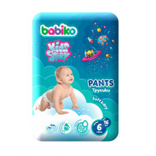 BABIKO KIDS STORY Подгузники-трусики 6 >16кг XL 16шт
